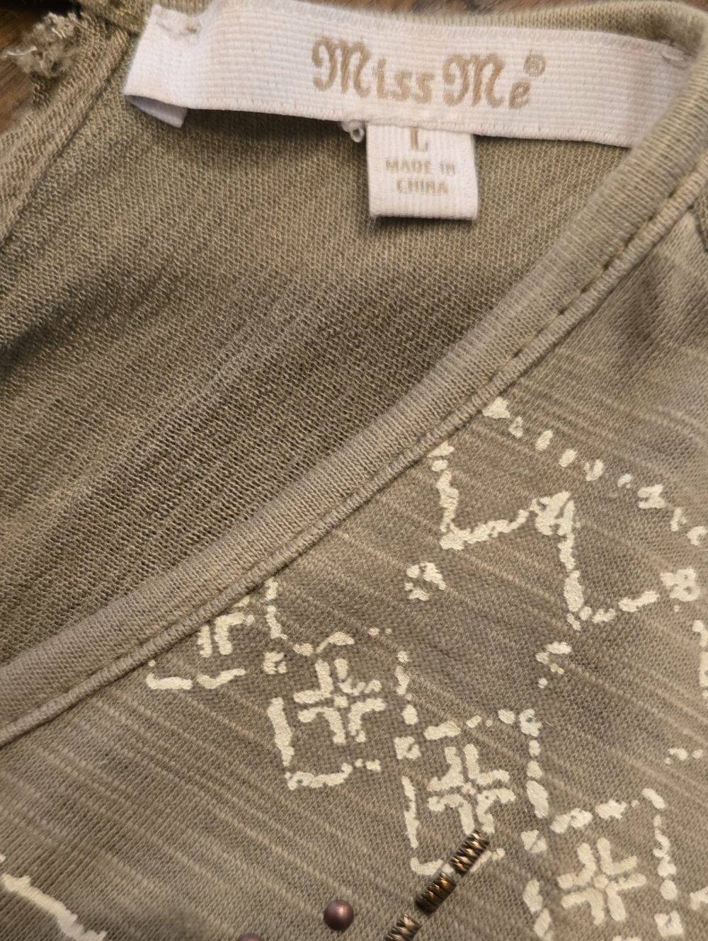 Miss Me Embroidered Keyhole Tie-Back Tank - Picture 5 of 5